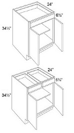Double Door with Drawer(s) Base