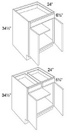 Double Door with Drawer(s) Base