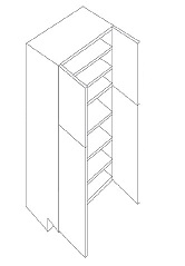 Pantry Cabinet Double Door