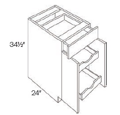 Double Door with Drawer(s) Base with 2 POS