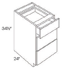 Three Drawer Pack Base