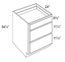 Drawer Pack Base - 3 Drawers