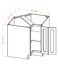 Easy Reach Base Corner Cabinet