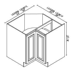 Easy Reach Base Corner Cabinet