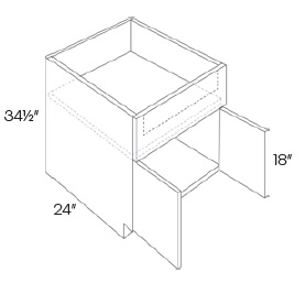 Double Door Farm Sink Base Cabinet