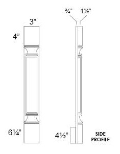 Plain Pilaster Base and Tall