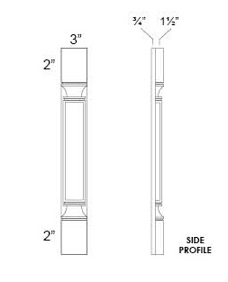 Plain Pilaster Wall