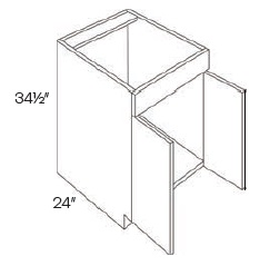 Single Header Double Door Sink Base