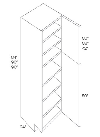 Pantry Cabinet Single Door