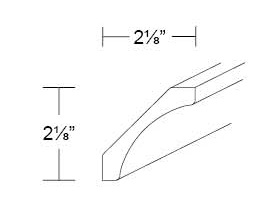 Crown Molding Cove 2-1/8