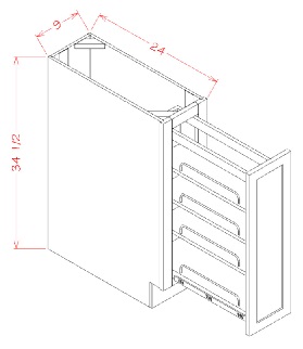 Full Height Door Base w/ Shelf P/O