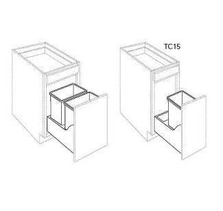 Trash Can Pull Out (W/ Blum Slides)