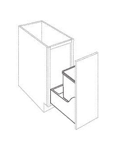 Trash Can full Height Door (W/ Blum Slides)