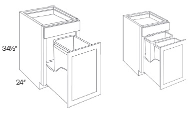 Waste Basket Base Cabinet