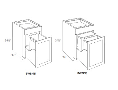Waste Basket Base Cabinet