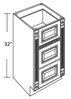 Vanity Drawer Base Left and Right Decor