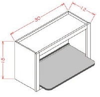 Wall Microwave Shelf