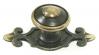  M28 Canterbury knob w/backplate in Dark Antique Brass 