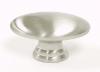  M379 Oval Knob in Brushed Satin Nickel 