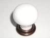  M114 Small knob in Old English Copper & White 