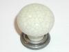  M109 Small knob in Antique Pewter & Bone Crackle 