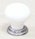  M111 Small knob in Antique Pewter & White 